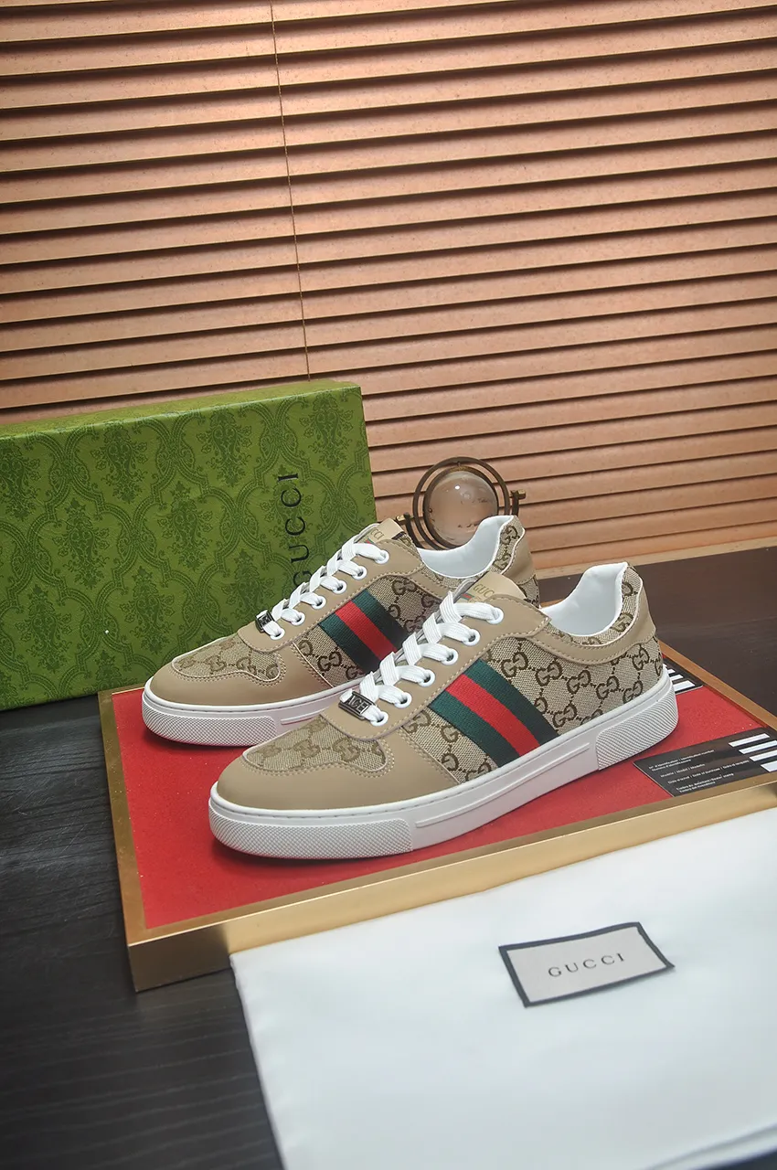 Men's men's shoes💰440💶[GUCCI] official website 1:1 men's sports shoes are now on the market. They are made of original fabric + water-dyed sheepskin lining, plus the official website original 1:1 comfortable outsole. Fashionable and versatile, super comfortable and breathable. Standard shoe size 38/45 (custom-made size 45 is non-refundable)
